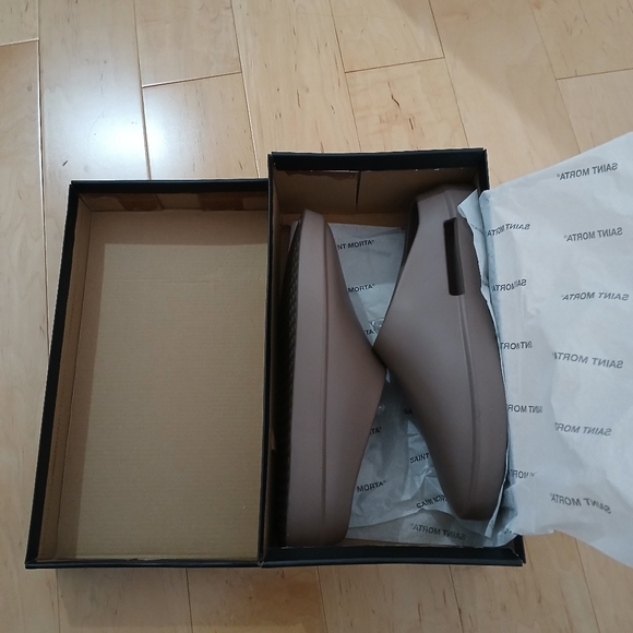 Saint morta slide taupe mens size 11 mule shoe brown new - Picture 5 of 8